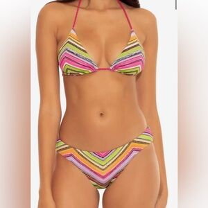 COPY - Anthropologie Becca Reversible Chevron Bikini NWT XS M